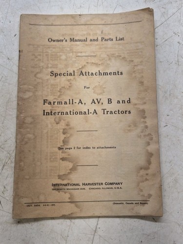 Owners manual parts - owners,